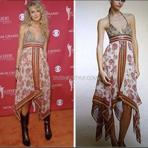 SOLD!!!! Taylor Swift 1989 Era BCBG MaxAzria Sequin Halter Kerchief Scarf